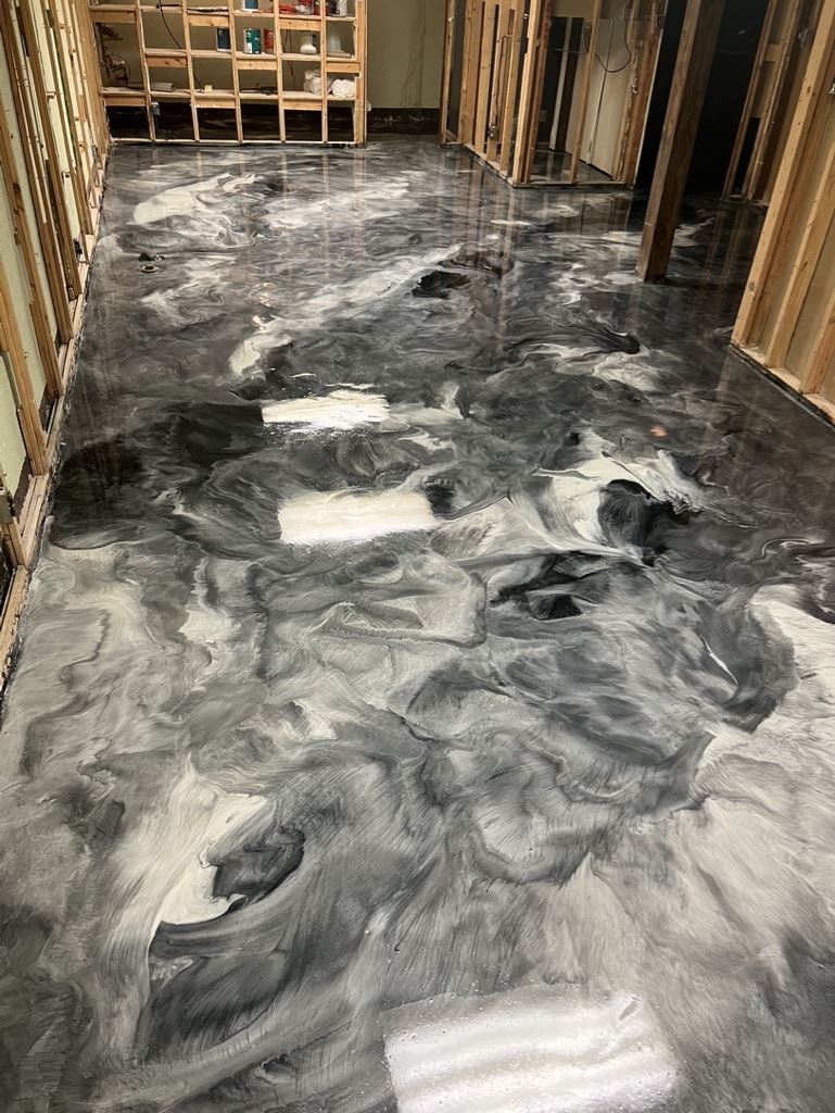 metallic floor coating